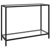 Image de vidaXL Table console Transparent 100x35x75 cm Verre trempé