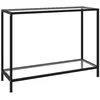 Image de vidaXL Vidaxl Table Console Transparent 100x35x75 Cm Verre Trempé