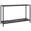 Image de vidaXL Table console Noir 120x35x75 cm Verre trempé