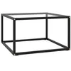 Image de vidaXL Table basse Noir avec verre trempé 60x60x35 cm322871