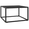 Image de vidaXL Table basse Noir avec verre noir 60x60x35 cm322872