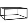 Image de vidaXL Table basse Noir avec verre noir 80x80x35 cm322876
