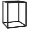 Image de vidaXL Table basse Noir avec verre noir 40x40x50 cm322908