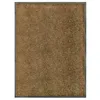 Image de vidaXL Paillasson lavable Marron 90x120 cm