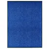 Image de vidaXL Paillasson lavable Bleu 90x120 cm