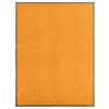 Image de vidaXL Paillasson lavable Orange 90x120 cm