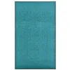 Image de vidaXL Paillasson lavable Cyan 90x150 cm