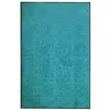 Image de vidaXL Paillasson lavable Cyan 120x180 cm