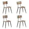 Image de vidaXL Chaises à manger lot de 4 bois de récupération solide3056368