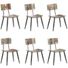 Image de vidaXL Chaises à manger lot de 6 bois de récupération solide3056369