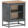 Image de vidaXL Table de chevet Gris 40x30x50 cm Bois d'acacia massif323501