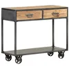 Image de vidaXL Table console 90x35x74 cm Bois de récupération massif323516