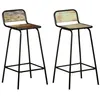 Image de Vidaxl Chaises De Bar 2 Pcs Bois De RÃ©cupÃ©ration Solide