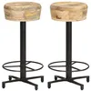 Image de vidaXL Tabourets de bar lot de 2 66 cm bois de manguier massif321962
