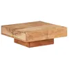 Image de vidaXL Table basse 80x80x28 cm Bois d'acacia massif