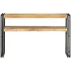 Image de vidaXL Vidaxl Table Console 120x30x75 Cm Bois De Manguier Brut
