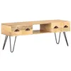 Image de vidaXL Meuble TV 120x35x45 cm Bois solide de manguier