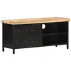 Image de vidaXL Meuble TV 90x30x41 cm Bois de manguier brut