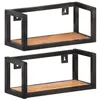 Image de vidaXL Étagères murales 2 pcs 40 cm Bois d'acacia massif320669