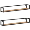 Image de vidaXL Étagères murales 2 pcs 120 cm Bois de manguier brut