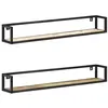 Image de vidaXL Étagères murales 2 pcs 120 cm Bois de récupération massif