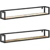 Image de vidaXL ÃtagÃ¨res murales 2 pcs 120 cm Bois de rÃ©cupÃ©ration massif