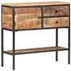 Image de vidaXL Buffet 85x30x80 cm Bois de manguier brut320486