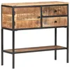 Image de Vidaxl Buffet 85x30x80 Cm Bois De Manguier Brut