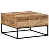 Image de vidaXL Table basse 68x68x41 cm Bois de manguier brut320817
