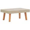 Image de vidaXL Table basse de jardin Résine tressée Beige310221