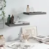 Image de vidaXL Étagère murale flottante 2 pcs Gris brillant 40x23x3,8 cm MDF323785