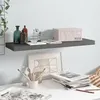Image de vidaXL Étagère murale flottante Gris brillant 80x23,5x3,8 cm MDF323793