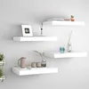 Image de vidaXL Étagères murales flottantes 4 pcs blanc 40x23x3,8 cm MDF323807