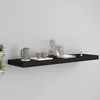 Image de vidaXL Étagère murale flottante noir 90x23,5x3,8 cm MDF323838