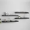 Image de vidaXL ÃtagÃ¨res murales flottantes 4 pcs noir 90x23,5x3,8 cm MDF