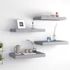 Image de vidaXL Étagères murales flottantes 4 pcs Gris 40x23x3,8 cm MDF