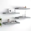 Image de vidaXL Étagères murales flottantes 4 pcs gris 50x23x3,8 cm MDF