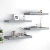 Image de vidaXL ÃtagÃ¨res murales flottantes 4 pcs Gris 50x23x3,8 cm MDF