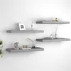 Image de vidaXL Étagères murales flottantes 4 pcs Gris 60x23,5x3,8 cm MDF