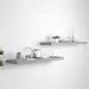Image de vidaXL Étagères murales flottantes 2 pcs gris 90x23,5x3,8 cm MDF