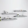 Image de vidaXL ÃtagÃ¨res murales flottantes 4 pcs gris 90x23,5x3,8 cm MDF
