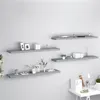 Image de vidaXL Étagères murales flottantes 4 pcs gris 120x23,5x3,8 cm MDF323864