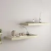 Image de Vidaxl Étagères Murales Flottantes 2 Pcs Chêne 60x23,5x3,8 Cm Mdf
