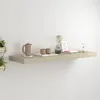 Image de vidaXL Étagère flottante murale chêne 80x23,5x3,8 cm MDF