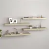 Image de vidaXL Étagères murales flottantes 4 pcs Chêne 80x23,5x3,8 cm MDF323879