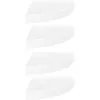 Image de vidaXL Vidaxl ?Tag¿¿Res D'angle Flottantes 4pcs Blanc Brillant 25x25x3,8cm Mdf