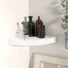 Image de vidaXL Étagère d'angle flottante blanc 25x25x3,8 cm MDF323895
