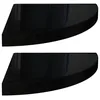 Image de ÃtagÃ¨res d'angle flottantes 2 pcs Noir brillant 35x35x3,8cm MDF vidaXL vidaXL