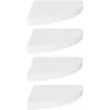 Image de vidaXL Vidaxl ?Tag¿¿Res D'angle Flottantes 4 Pcs Blanc 35x35x3,8 Cm Mdf