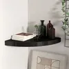 Image de vidaXL Étagère d'angle flottante noir 35x35x3,8 cm MDF323919